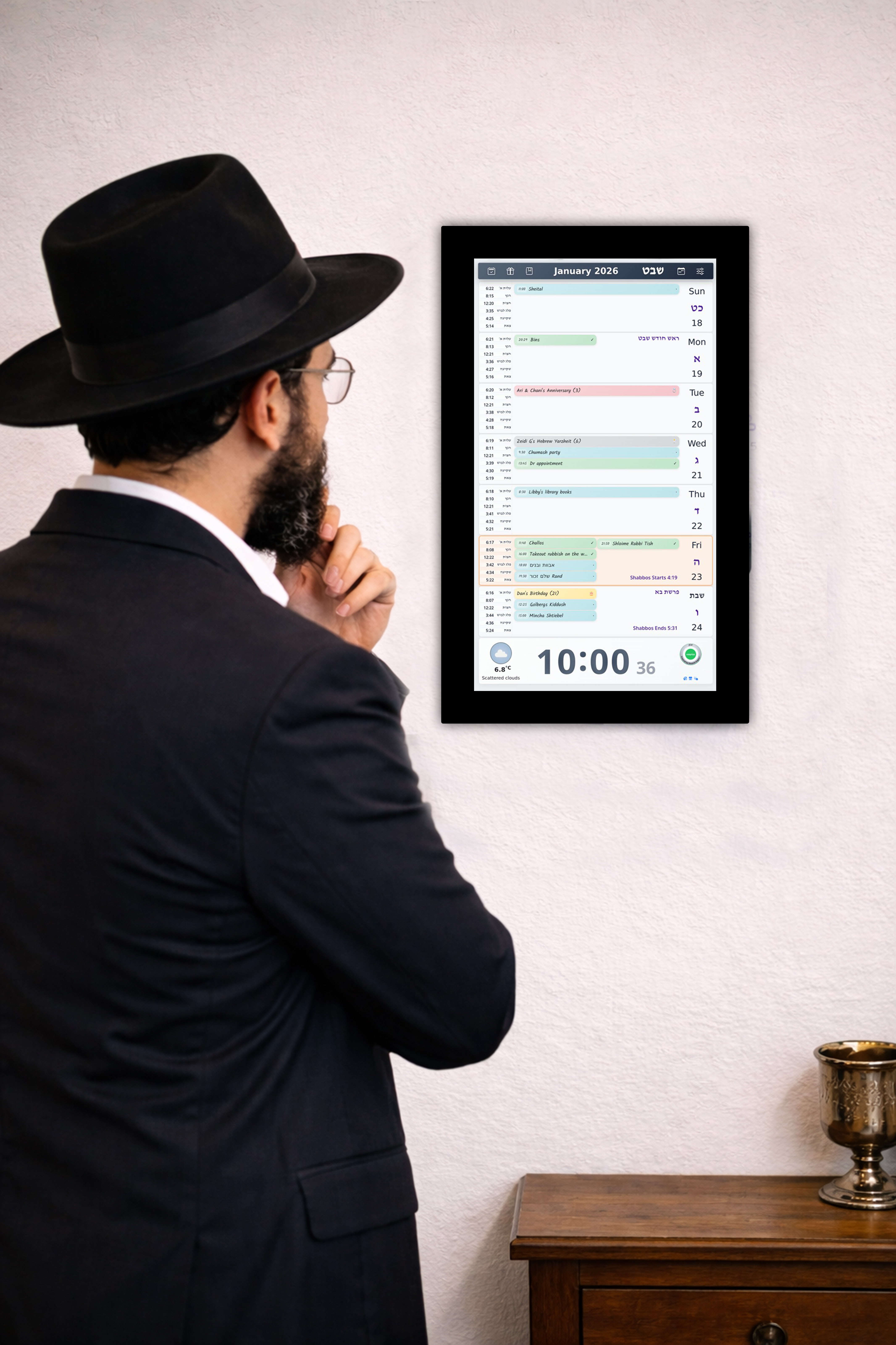 Calendar view on jCal